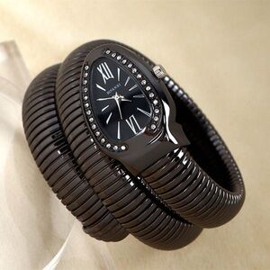 Full Black Serpenti Style Watch | Stainless Steel | Water Resistant